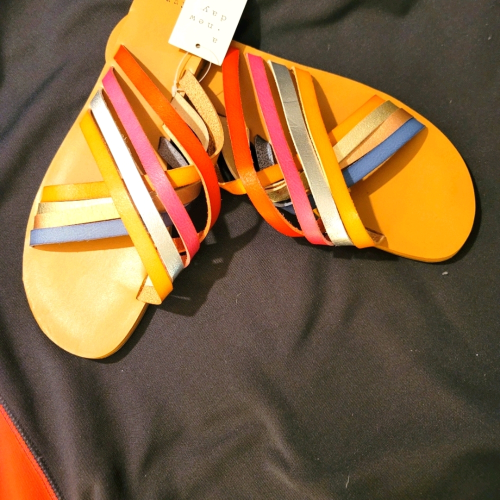 Womens rainbow sandels